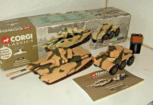 Corgi 69901 British Army Centurion Mk3 Tank & Saladin Armd Car, 3 RTR Diecasts - Picture 1 of 5
