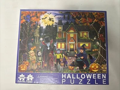 1000 Piece Halloween Puzzle New Spooky Haunted 27.6x19.7 Sealed In Box - Image 1 of 4