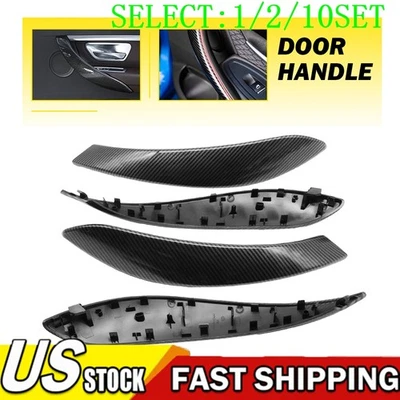 4pcs LH & RH Handles Inner Trim Door Pull Handle For BMW F30 F34 F35 12-18 1~10X - Image 1 of 4