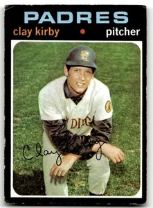 1971 Topps #333 Clay Kirby San Diego Padres VG-VGEX SET BREAK! - Picture 1 of 2