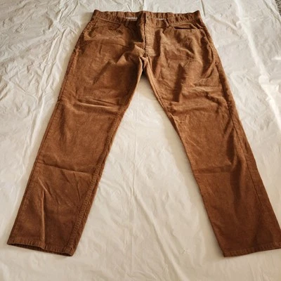 Pantalones de pana Brooks Brothers rojo polar para hombre pantalones 42x30 amarillo mostaza Foto 1 de 4