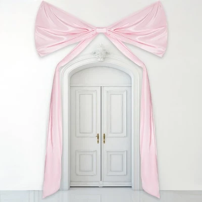 Decoración de arco grande rosa de Navidad 95,7 x 68,9 pulgadas extra grande árbol de Navidad... Foto 1 de 4