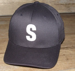 Seattle Steelheads Liga Negra Royal Retros Flex Ajustado Sombrero Gorra Talla Para Hombre L/XL - Imagen 1 de 2