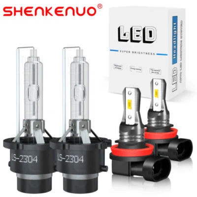 Kit de bombillas LED/HID faros altos bajos+niebla 6000K para Infiniti Q60 2014-2019 Foto 1 de 4