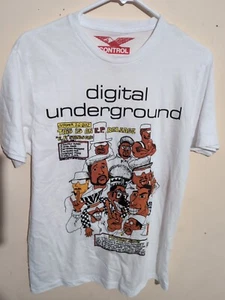 Control Digital Underground Hip Hop Rap Shock G 2Pac Fuze White T-Shirt Sz M - Picture 1 of 9
