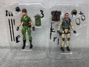 Gi Joe klassifizierte Lady Jaye und Airborne in getrimmten Tabletts - Bild 1 von 1