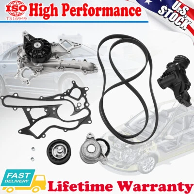 Termostato bomba agua tensinoer correa para Mercedes-Benz C300 C350 E350 E400 Foto 1 de 4