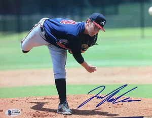 FOTO FIRMADA IAN ANDERSON 8x10 AUTÓGRAFO ATLANTA BRAVOS BECKETT AUTÉNTICO AUTO - Imagen 1 de 3