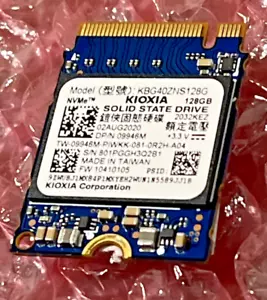 Toshiba KBG40ZNS128G 128GB PCIe NVMe M.2 2230 Gen3x4 Solid State SSD Drive - Picture 1 of 1