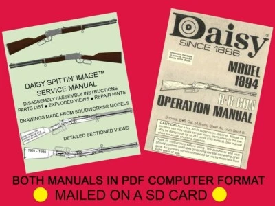 Servicio redibujado Daisy 1894 Spittin' Image™ + manuales de operador en tarjeta Micro SD  Foto 1 de 4