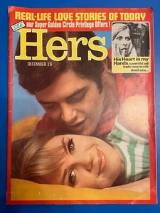 Hers Magazine December 1969 Real Life Stories,Fashion, Knitting & Cookery 529F - Picture 1 of 2