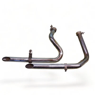 Harley Panhead Knucklehead 1953 FL El Hydra Glide OEM *2756A tubos de escape de arrastre  Foto 1 de 4