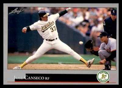 1992 Leaf 267 Jose Canseco Oakland Athletics - Image 1 of 2