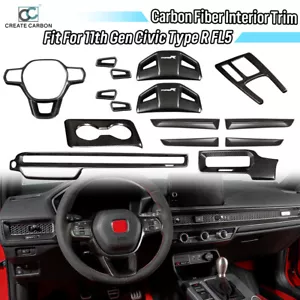 Dry Carbon Fiber Interior Trim Covers For Honda 11th Civic Type R FL5 2023+ - Bild 1 von 65
