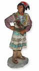 Indianerfigur Indianer Osceola Anfhrer der Seminolen Krieger Skulptur H 17 cm