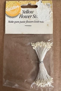 Wilton Vintage Yellow Flower Stamens for Gum Paste Flowers 1987 (144) NOS - Picture 1 of 2