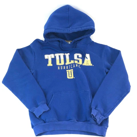 Champion Tulsa Golden Hurricane Hoodie Sweatshirt NCAA Embroidered Blue Mens S Cover