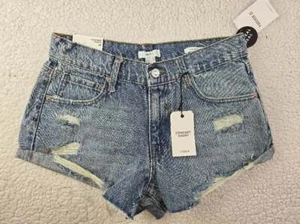 NWT! FOREVER 21 Size 28" (Sz 6) Women's Blue Jean Denim Concert Shorts - Picture 1 of 2