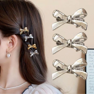 1x Forehead Bangs Clip Hairpin Hair Accessories Resin Mini Bow Hair Clip ↻ - Picture 1 of 12