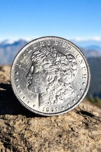 1891-P Morgan Silver Dollar About Uncirculated "Collector's Choice "Not Common" - Picture 1 of 2