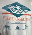Vintage Kowadło Turtle Creek Run National Kidney Found. T-shirt z długim rękawem biały