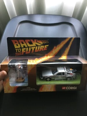 1:36 Corgi CC05501 Back To The Future DeLorean DMC 12 with Doc Brown NEW - Image 1 of 2