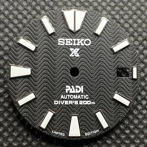 New PADI SAMURAI PROSPEX Dial DEEP WAVE Black for NH35 NH36 4R35 4R36 7S26 - Picture 1 of 5
