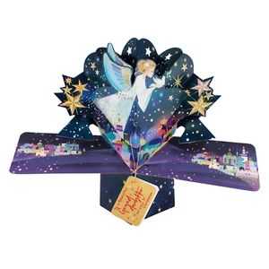 Granddaughter's 1st Christmas Card 3D Angel Pop Up Christmas Card Xmas Cards - Picture 1 of 3
