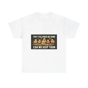 Funny Ducklings Tee, Casual Shirt, Animal Lover Gift, Cute T-Shirt, Birthday - Picture 1 of 9
