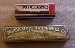 Interno Hohner vintage. Bluesband Harmonica con scatola e Miss Harmonica Co con scatola - Foto 1 di 5