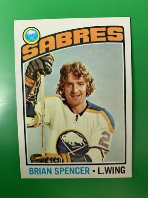 1976-77 Topps Brian Spencer Buffalo Sabres #191 - Image 1 of 2