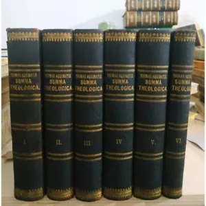 Thomae Aquinatis, SUMMA THEOLOGICA. De Rubeis, Billuart. 6 tomi, Marietti,1895 - Foto 1 di 12
