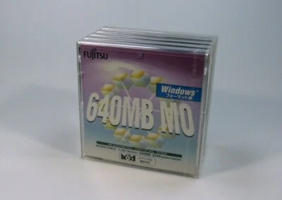 5x Unopened Fujitsu 3.5inch 640MB Rewritable MO Disk / Windows formatting - Image 1 of 3