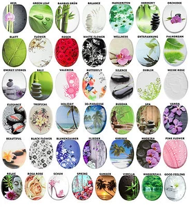 WC SITZ TOILETTENDECKEL KLODECKEL DECKEL KLOBRILLE TOILETTENSITZ BLUMEN MOTIVE - Bild 1 von 105