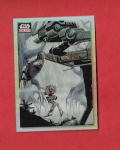 2023 Topps Star Wars Chrome Galaxy Marching AT-STs Refractor card n°38 - Foto 1 di 2