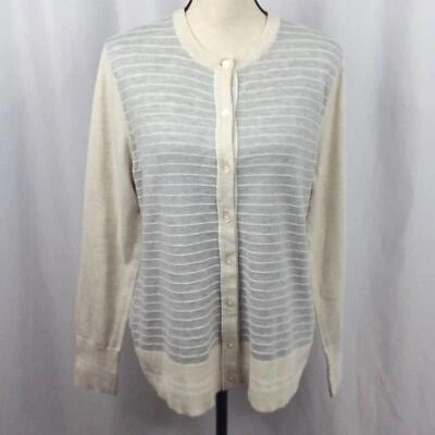 Cárdigan suéter para mujer Eddie Bauer talla XL con botones cuello redondo Foto 1 de 4