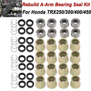 Rebuild Kit A Arm Bearings Bushing For Honda Trx250x Trx300ex Trx400ex Trx450r - Picture 1 of 7