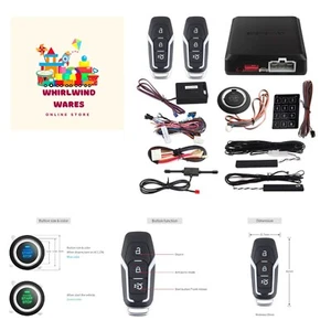 Smart Key Passive keyless Entry Kits with Push Start Button Remote Start Pass... - Picture 1 of 15