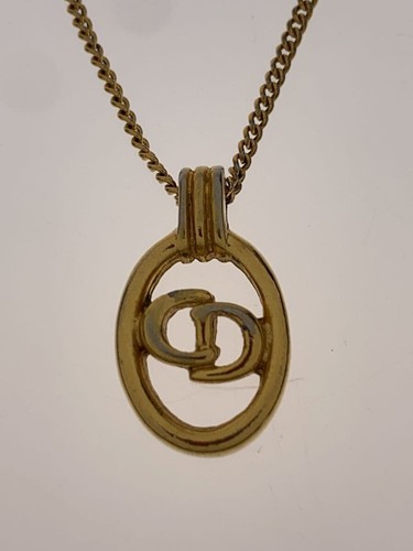 Collana Christian Dior logo cerchio CD top donna GLD