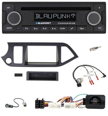 Blaupunkt Lenkrad Bluetooth DAB CD USB Autoradio für Kia Picanto ab 2011 Start-S - Bild 1 von 4