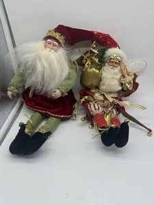 Due Pixies Natalizi Decorazioni Posabili Possibile E Roberts - Foto 1 di 6