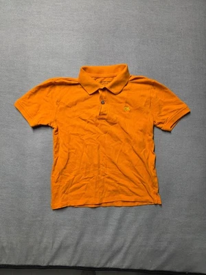 Camisa Polo Calvin Klein Jeans Niños Naranja Talla 8 Cuello Botón Delantero Informal Foto 1 de 4