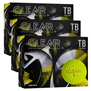 Clear Tour schwarze Golfbälle - gelb - 3 Dutzend Konvolut - Bild 1 von 3