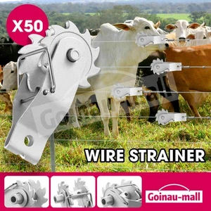 Fence Strainers Tool Wire Clip Ratchet Crimping Straining for Farm Garden 50PCS - Picture 1 of 12