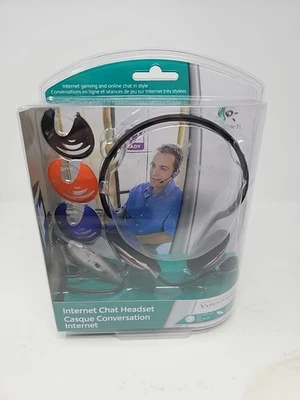 Logitech Behind the Head Internet Chat Headset Multicolored Computer Sealed New - Image 1 of 4