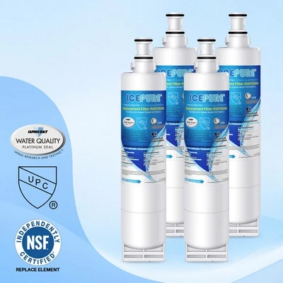 Fit For 4396508 4396510 nlc240v 4392857 RFC0500A Refrigerator Water Filter 4Pack - Image 1 of 4
