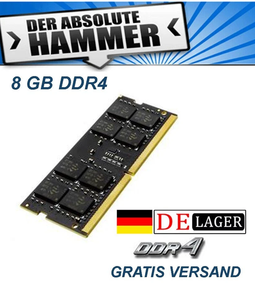 ABS COMPUTER TECHNOLOGIES 8GB RAM Speicher | DDR4 2666 MHz | SO-DIMM | Arbeitsspeicher für Laptop NEU