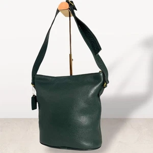 Auténtico bolso de lona de cuero verde Coach Sonoma de un hombro vintage - Imagen 1 de 11