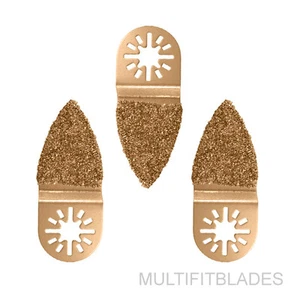 3 x Herramienta oscilante raspaduras de carburo de dedo para máquinas Dremel Multi-Max antiguas  - Imagen 1 de 1