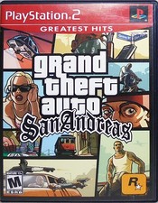 -Grand Theft Auto: San Andreas- Sony Playstation 2 Video Game w/Case - PS2 GTA